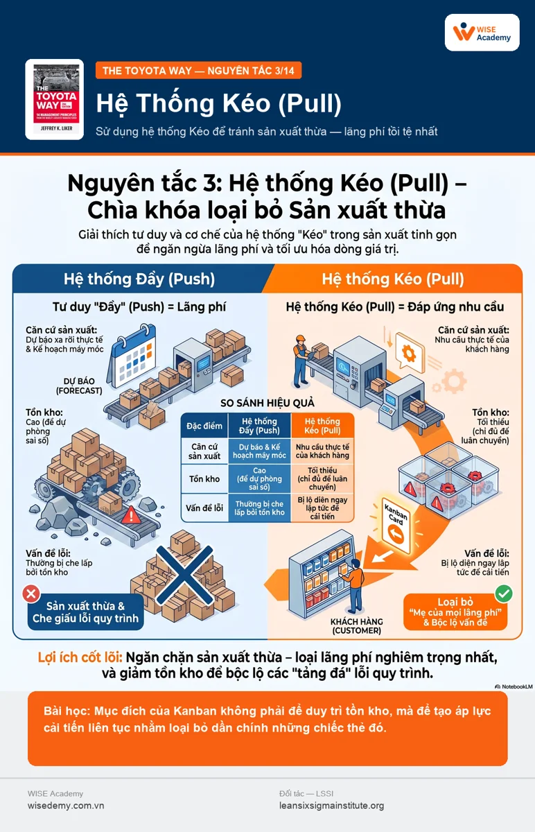 The Toyota Way (3/15): Sử dụng hệ thống "Kéo" (Pull) để tránh sản xuất thừa