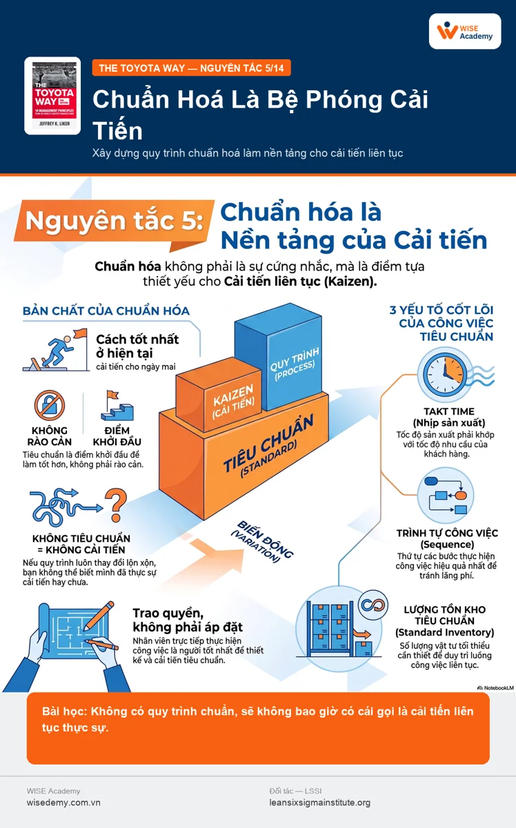 The Toyota Way (5/15): Xây dựng quy trình chuẩn hoá làm nền tảng cho sự cải tiến liên tục