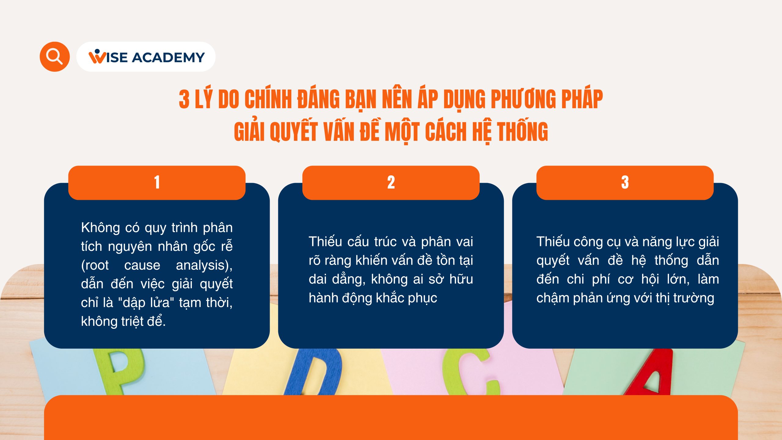 3 Lý Do Nên Giải Quyết Vấn Đề Một Cách Hệ Thống 3 Lý Do Nên Giải Quyết Vấn Đề Một Cách Hệ Thống